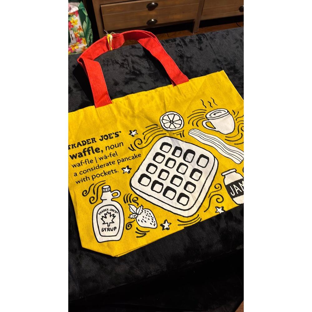 Trader Joe's, waffles and toast shopping bag